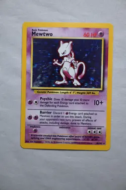 Mewtwo 10/102 Base Set Unlimited Holo Rare Pokemon TCG NM Near MInt - Image 1