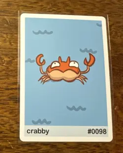 Crabby (Krabby) #0098 - Gen 1 Pookiemoot Fan Art - Pokemon - Image 1