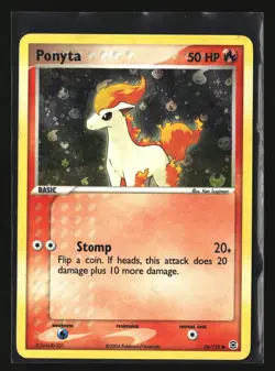 Pokemon PONYTA 76/112 Reverse Holo (2004 FireRed & LeafGreen) MP/Mod Play - Image 1
