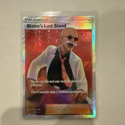 POKEMON FULL ART RARE BLAINES LAST STAND 69/70 NM/MINT! - Image 1