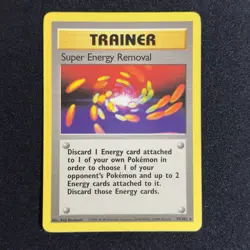 Super Energy Removal 079/102 Rare Base Set Trainer 1999 WOTC Pokemon English - Image 1