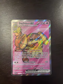 Pokemon TCG Dachsbun ex 160/142 Stellar Crown SCR Ultra Rare Full Art Holo - Image 1