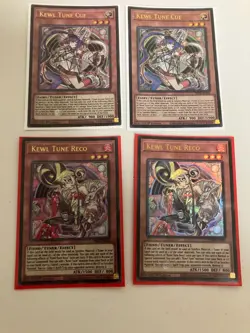 Yugioh! x2 Kewl Tune Cue & x2 Kewl Tune Reco, Phantom Revenge, Ultra Rare - Image 1
