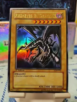 Yu-Gi-Oh Red-Eyes Black Dragon LOB-070 1st Edition Ultra Asian English - Image 1