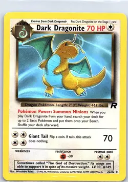 Dark Dragonite 22/82 Non Holo Team Rocket - Pokemon Card - NM - Image 1