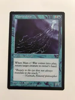 Man-o'-War MTG Magic the Gathering Card LP Lightly Played Visions - Image 1