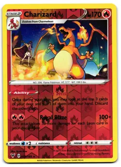 Charizard 025/185 - Vivid Voltage Rare Pokemon TCG Reverse Holo - M/LP Card - Image 1