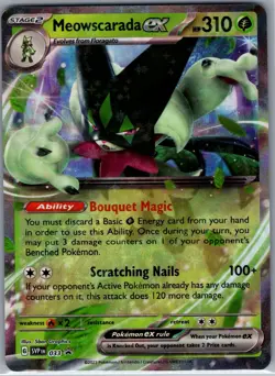Meowscarada ex SVP 033 SV: Scarlet & Violet Promo Cards - Pokemon Card - NM - Image 1