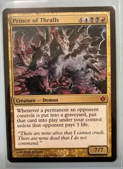 Prince of Thralls, Shards of Alara, LP Light Play, Magic the Gathering MTG - Image 1