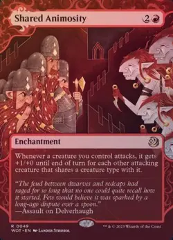 MTG (c) Wilds of Eldraine - Shared Animosity (Enchanting Tales Foil) - Image 1