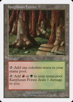 7th Edition MTG 1 Karplusan Forest Magic - Image 1