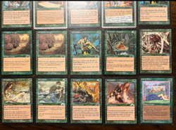 Vintage Magic The Gathering 1993-1998 Green Deck Black/Silver Boarder Lot 15 - Image 3