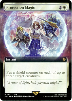 Protection Magic (Extended Art) Foil - 0107 - Final Fantasy MTG Commander - NM/M - Image 1