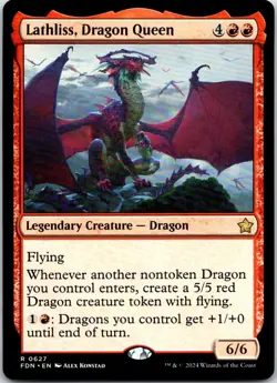 Lathliss, Dragon Queen R Foundations 627 NM - Image 1