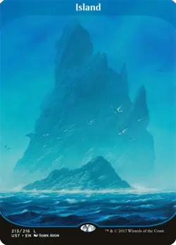 Island: MtG Magic the Gathering Unstable Basic Land - Image 1