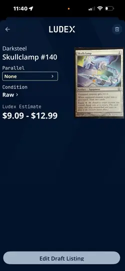 MTG -Skullclamp Darksteel 2x Lot - Image 5