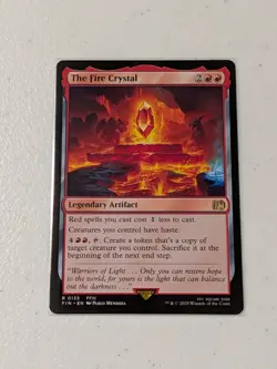 MTG The Fire Crystal - Final Fantasy NM - Image 1