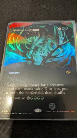 MTG: Nature's Rhythm, Borderless FOIL, Tarkir: Dragonstorm, Pack Fresh - Image 1