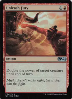 Unleash Fury - FOIL - U Core Set 2021 170 - MTG - Image 1