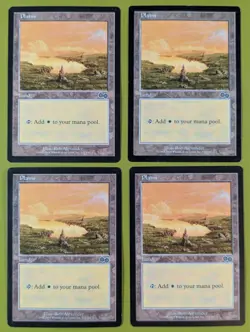 Plains (334) x4 Urza's Saga 4x Playset Magic the Gathering MTG - Image 1