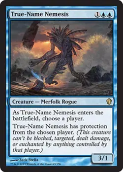1 x True-Name Nemesis - Commander 2013 - Heavy Play - MTG - Image 1