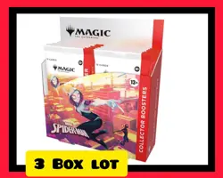3x New Sealed MTG Magic The Gathering Marvel Spider-Man Collector Booster Box x3 - Image 1
