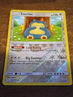 Pokemon Snorlax 158/214 Unbroken Bonds Reverse Holo Rare Pokemon TCG 01 - Image 1
