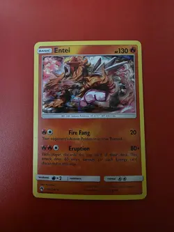 Entei Holo Rare 47/214 - Lost Thunder - Pokemon Card - NM - Image 1