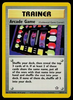 Pokemon Card - Arcade Game (Goldenrod Game Corner) Neo Genesis 83/111 Rare - Image 1