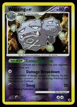 Pokemon Card - Weezing Rising Rivals 87/111 Reverse Holo - Image 1