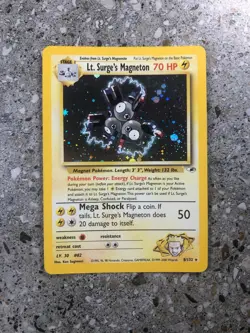 Pokemon TCG Cards Lt. Surge's Magneton 8/132 Gym Heroes Holo - Image 1