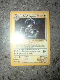 Pokemon TCG Cards Lt. Surge's Magneton 8/132 Gym Heroes Holo - Image 3