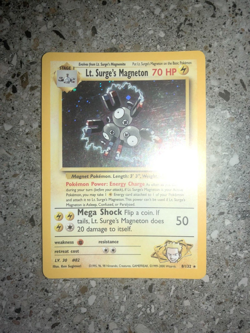 Pokemon TCG Cards Lt. Surge's Magneton 8/132 Gym Heroes Holo - Image 4
