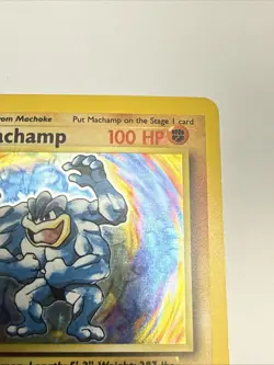 Machamp 1st Edition Holo WOTC Pokemon TCG Base Set 8/102 Rare LP Ungraded - Image 4
