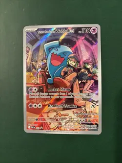 Pokemon Center Stamped Promo Destined Rivals Team Rocket’s Wobbuffet SVP 203 - Image 1