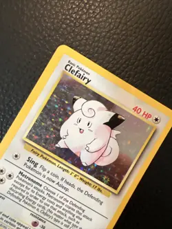 ### Clefairy 5/102 Base Set Unlimited Holo Rare Pokemon Vintage 1999 WoTC LP - Image 3