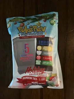 PokeRev Mystery Pack Holiday Sealed 6 Pokemon Booster Packs 5+1 Bonus Pack - Image 1