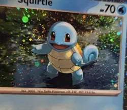Pokemon TCG Squirtle 151 SVP048 Cosmos Holo Promo w Swirl NM/M (B) - Image 3
