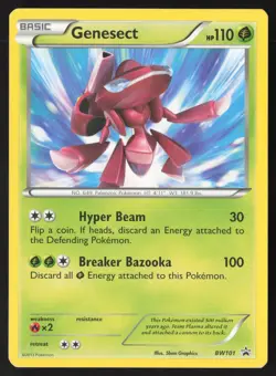 Pokemon TCG | Genesect BW101 | Black Star Promo | Lightly Played - Image 1