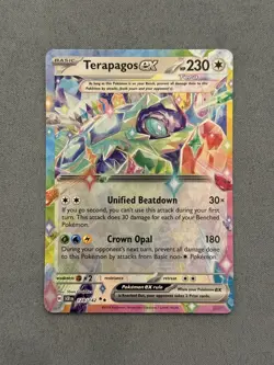 Pokemon TCG Terapagos EX 128/142 Double Rare Stellar Crown NM/M - Image 1