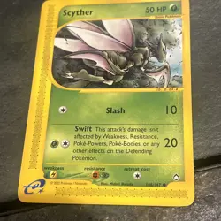 Pokemon Scyther 106/147 Pokemon Card Aquapolis Common Regular Unlimited 2002 - Image 4
