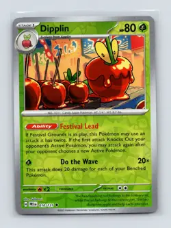 Pokemon TCG Dipplin 010/131 SV: Prismatic Evolutions Reverse Holo NM - Image 1