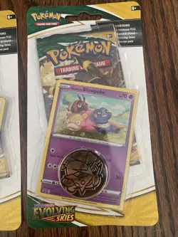Pokemon TCG Evolving Skies Checklane Blister 1 Eevee & 1 Slowpoke Blister Sealed - Image 3