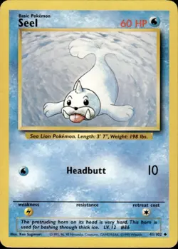 SEEL - 41/102 - Base Set - Pokemon Card BC - Image 1