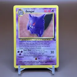 Pokemon TCG Gengar 20/62 Fossil Set Non Holo Rare Unlimited 1999 WOTC LP+ - Image 1