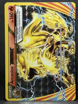 Pokemon TCG Arcanine Break XY180 Promo Card LP - Image 1
