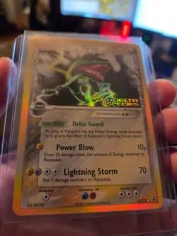 Pokemon EX Delta Species Reverse Holo Rayquaza 13/113 Stamped NICE! - Image 2