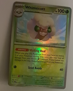 Whimsicott Master Ball Reverse Holo NM Prismatic Evolutions 008/131 Pokemon TCG - Image 1