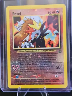 Pokemon TCG Entei Wizards Black Star Promos 34 Holo Promo MP - Image 4