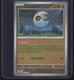 Pokemon TCG | Mega Evolution | Lunatone | 074/132 | Reverse Holo | NM - Image 1